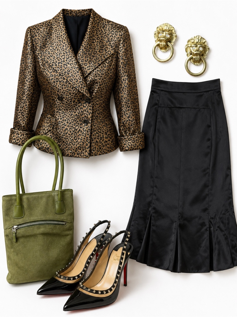 Glam Capsule | Leopard Jacket • YSL Skirt • Bally  • Louboutin • KJL